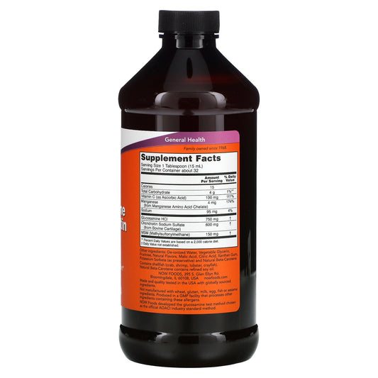 NOW Foods, Liquid Glucosamine & Chondroitin with MSM