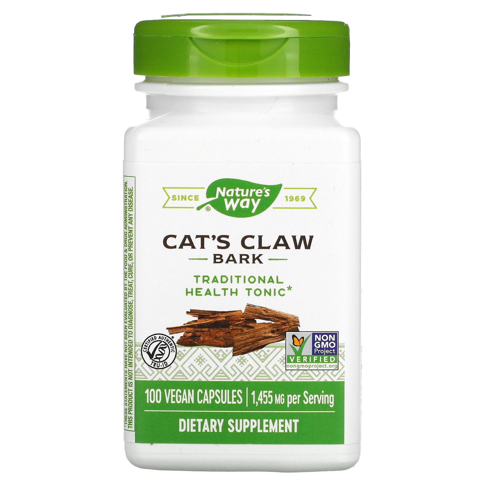 Nature's Way, Cat's Claw Bark, 485 mg, Vegan Capsules