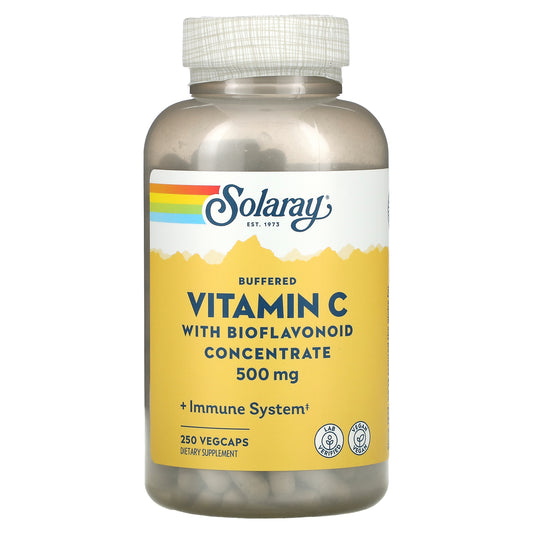 Solaray, Buffered Vitamin C with Bioflavonoid Concentrate, 500 mg,  VegCaps