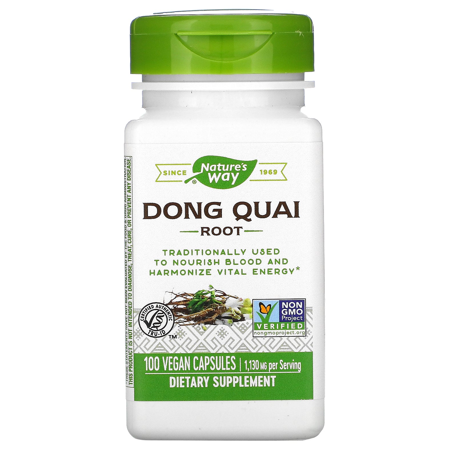 Nature's Way, Dong Quai Root, 565 mg, Vegan Capsules