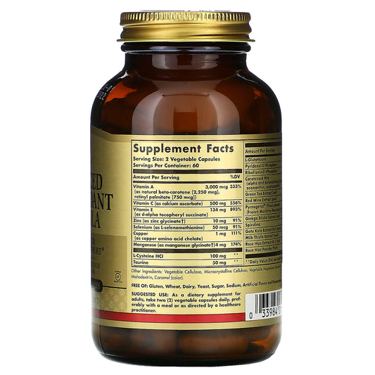 Solgar, Advanced Antioxidant Formula Vegetable Capsules
