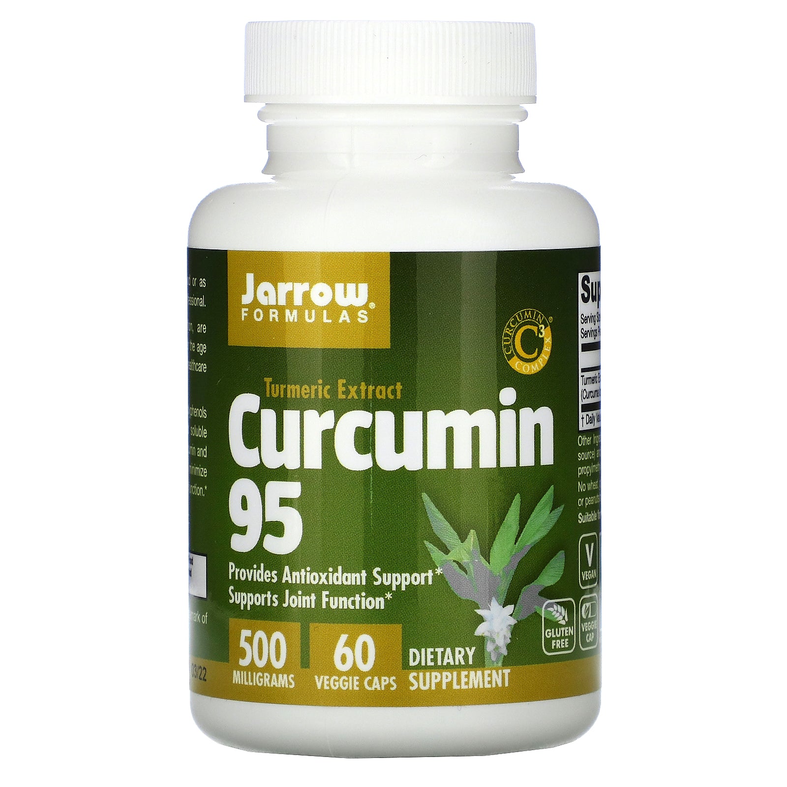 Jarrow Formulas, Curcumin 95, 500 Mg Veggie Caps