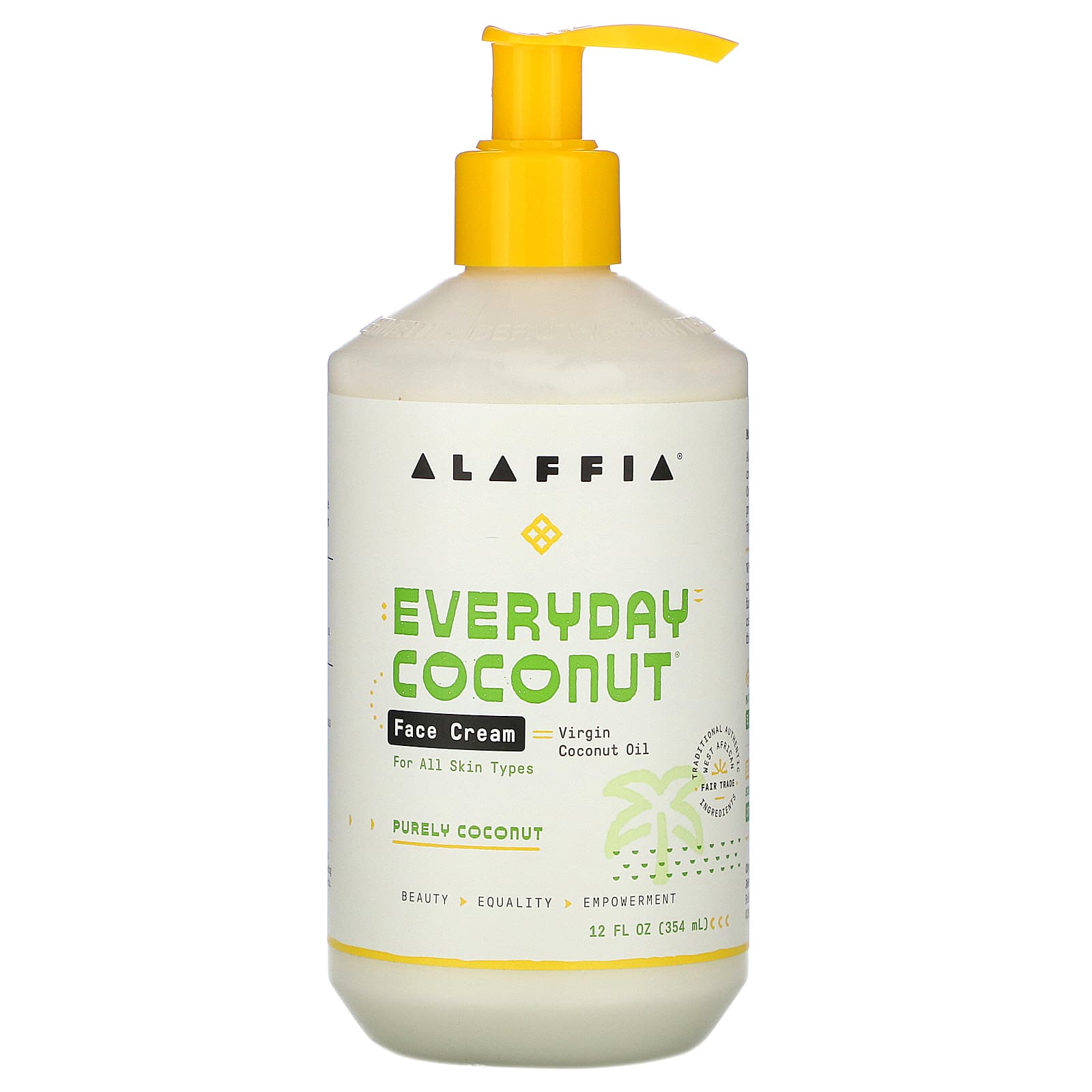 Alaffia, Everyday Coconut, Face Cream, Purely Coconut (354 ml)