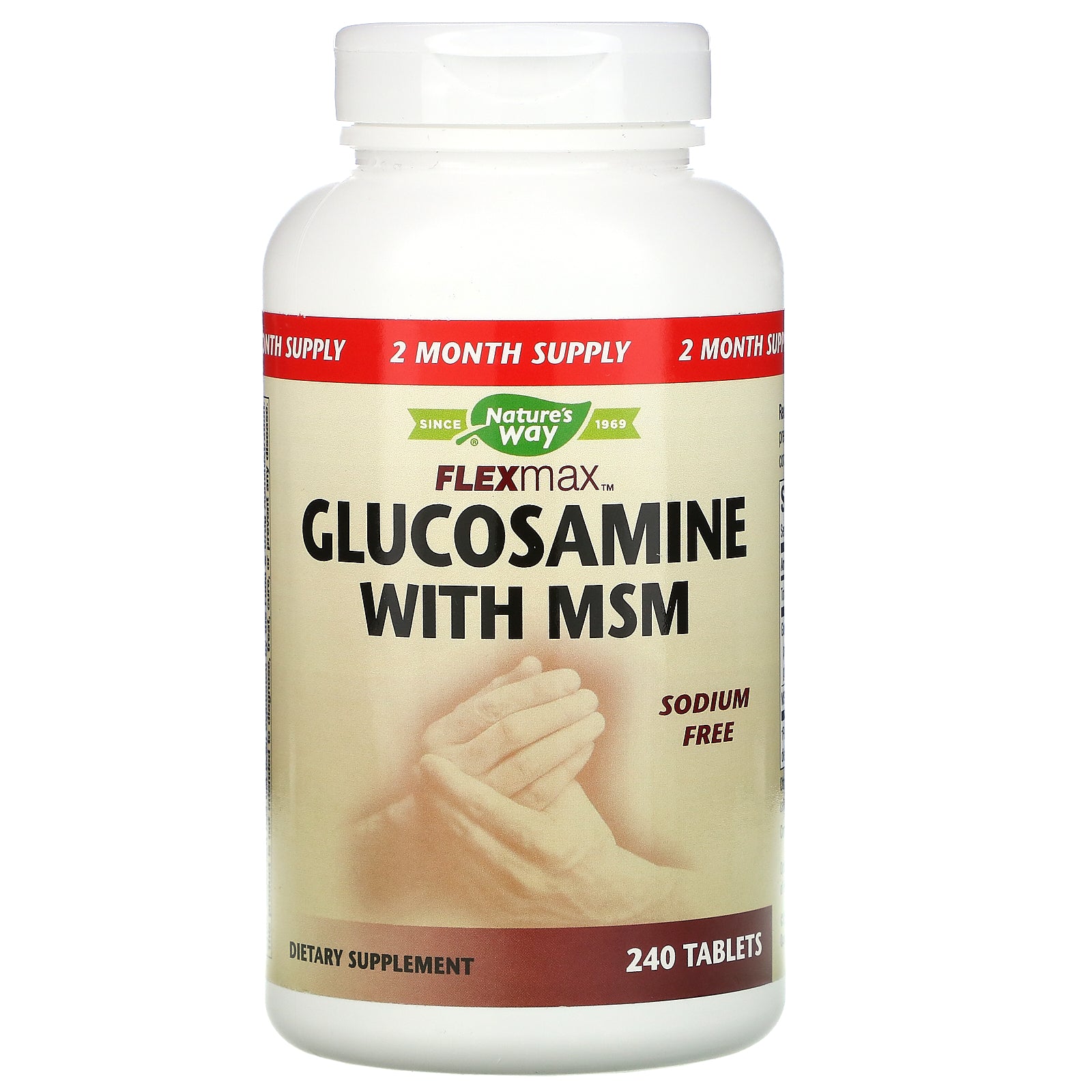 Nature's Way, Flexmax, Glucosamine with MSM, Sodium Free