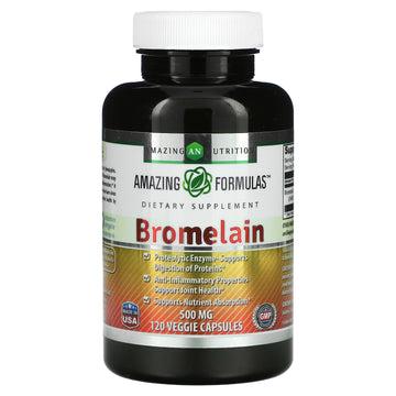 Amazing Nutrition, Bromelain, 500 mg Veggie Capsules