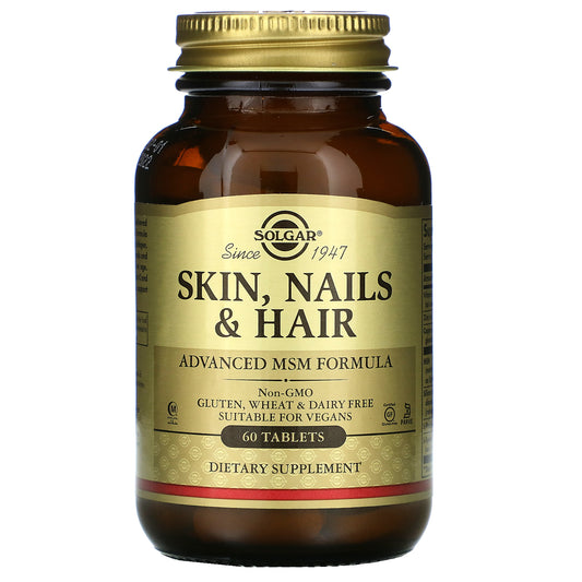 Solgar, Skin, Nails & Hair, Advanced MSM Formula, Tablets