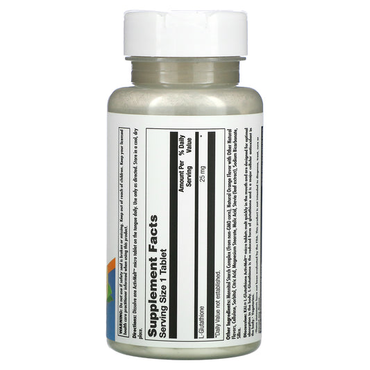 KAL, L-Glutathione, Orange, 25 mg Micro Tablets