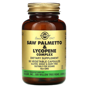 Solgar, Saw Palmetto & Lycopene Complex Vegetable Capsules