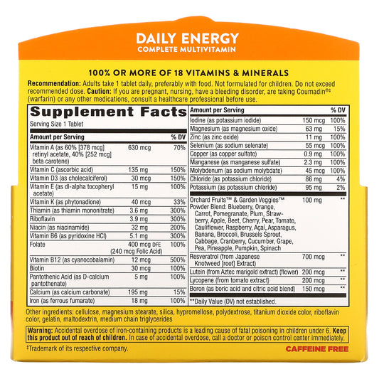 Nature'S Way, Alive! Daily Energy, Complete Multivitamin