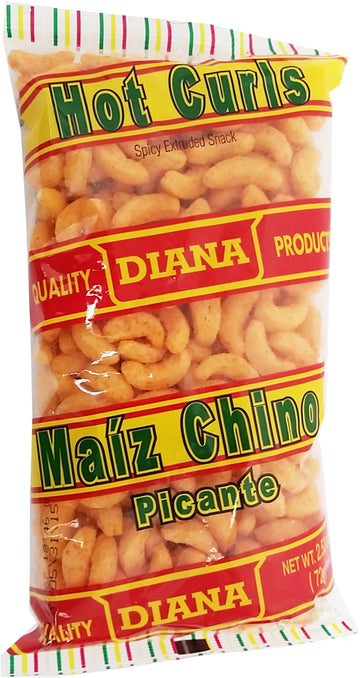 Prodiana Hot Curl Snack - Maiz Chino Picante (Pack of 1)