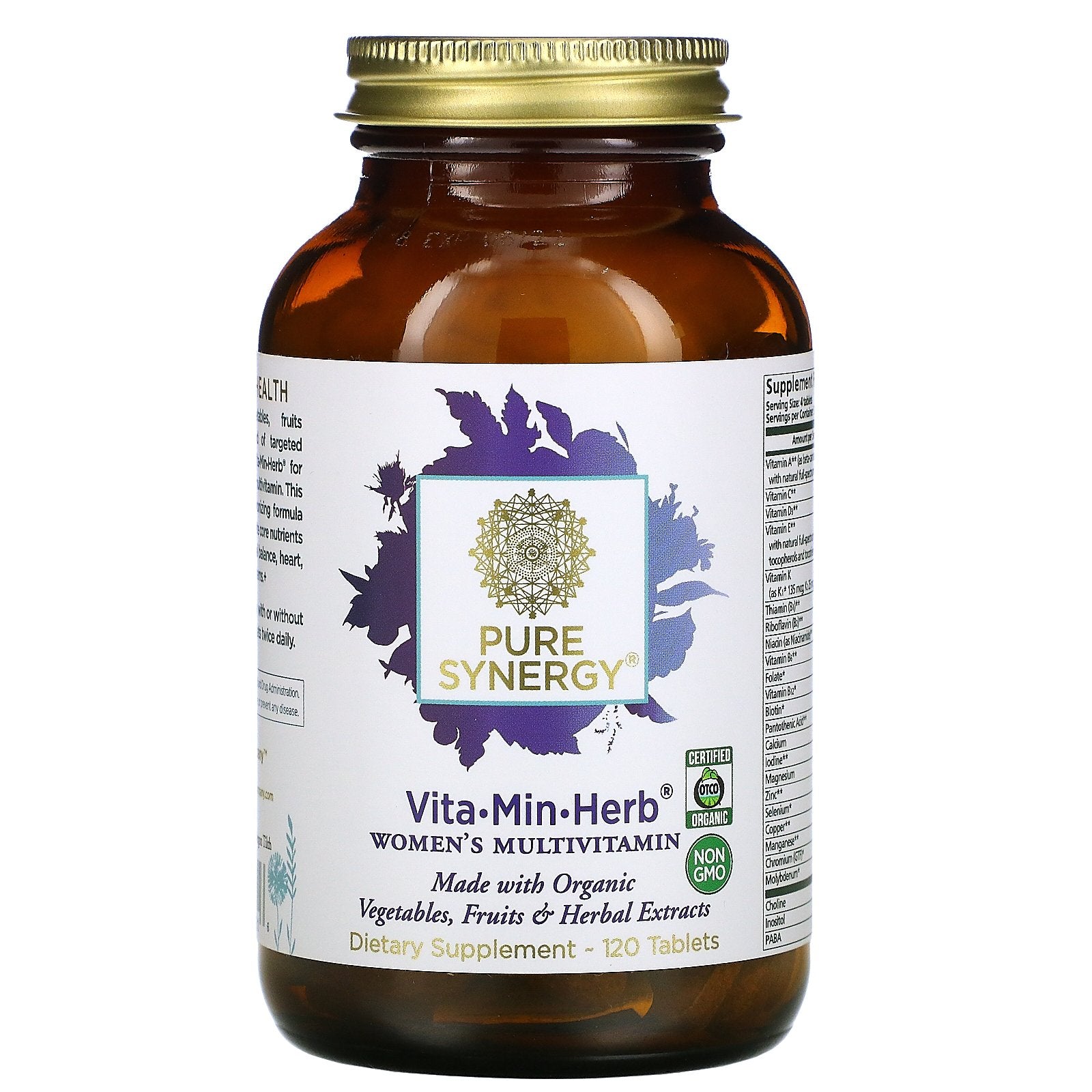 Pure Synergy, Vita-Min-Herb, Women'S Multivitamin,Tablets