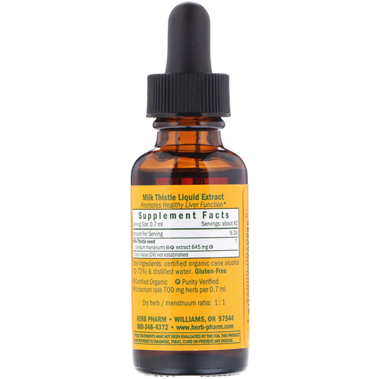 Herb Pharm, Milk Thistle, (30 ml)
