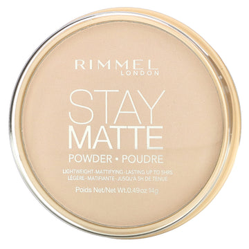 Rimmel London, Stay Matte Pressed Powder, Lightweight Mattifying, 004 Sandstorm