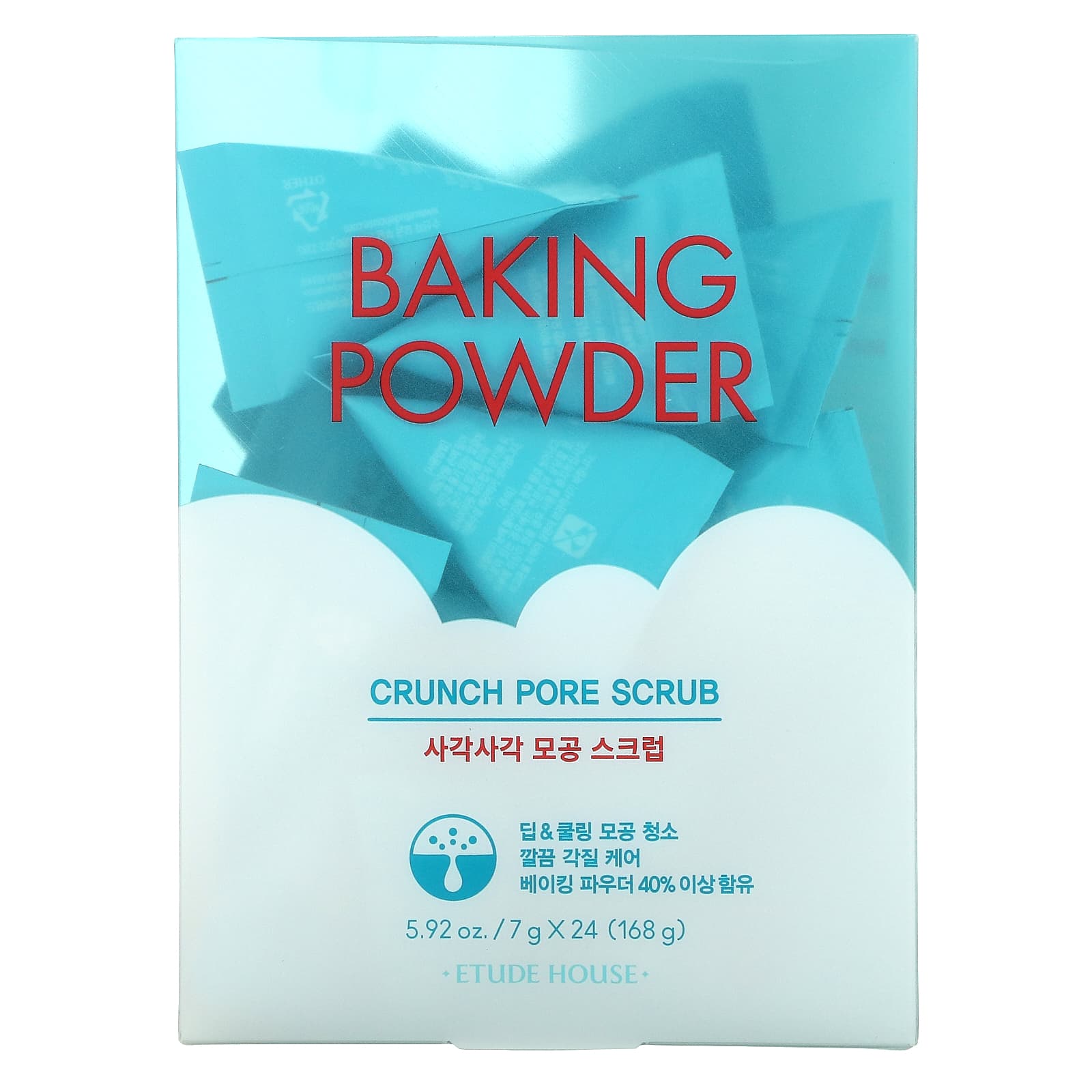 Etude, Baking Powder, Crunch Pore Scrub 7 g Each