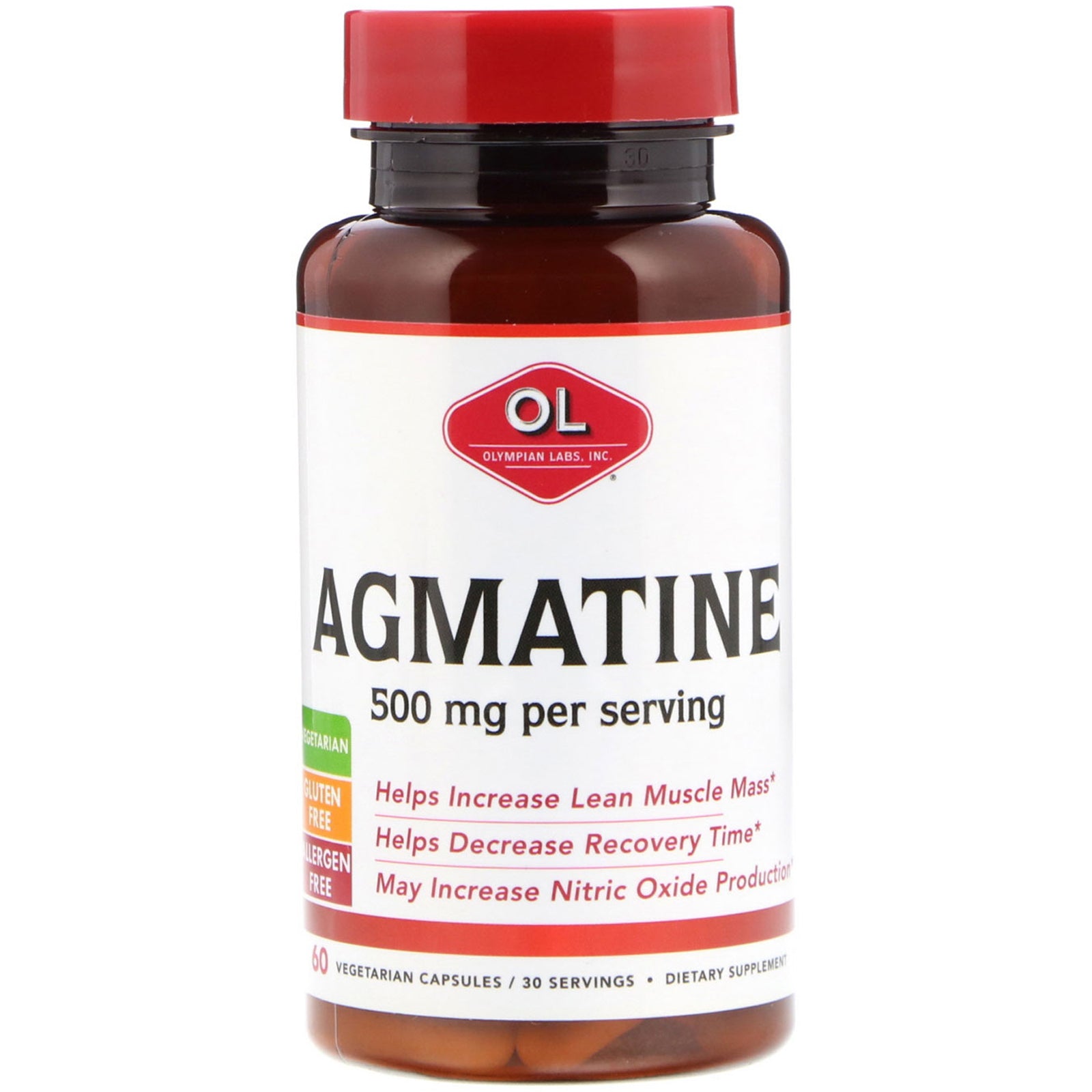 Olympian Labs, Agmatine, 250 mg, Vegetarian Capsules