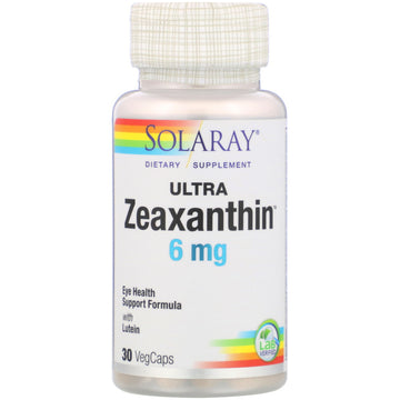 Solaray, Ultra Zeaxanthin, 6 mg, VegCaps