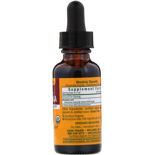 Herb Pharm, Rhodiola, Alcohol-Free, (30 ml)