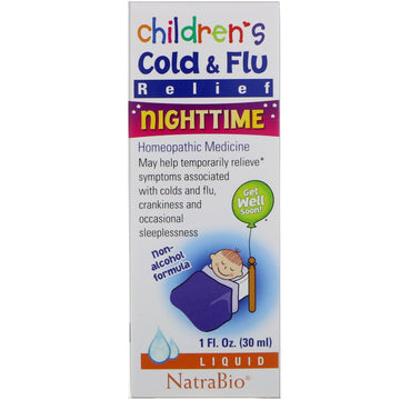 NatraBio, Children's Cold & Flu, Nighttime