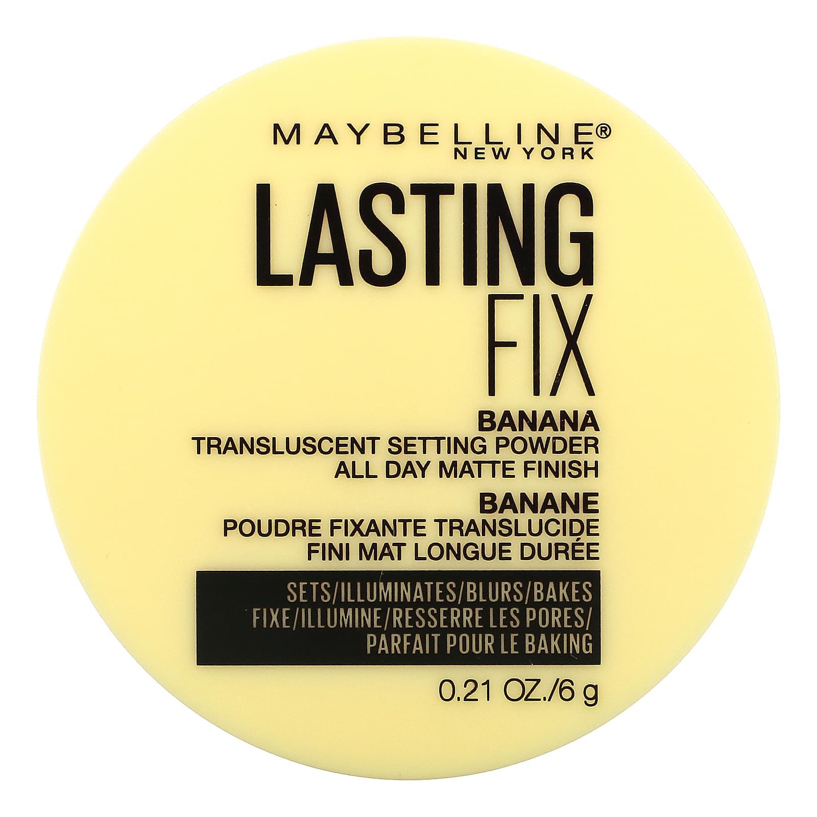 Maybelline, Lasting Fix, Translucent Setting Powder, Banana
