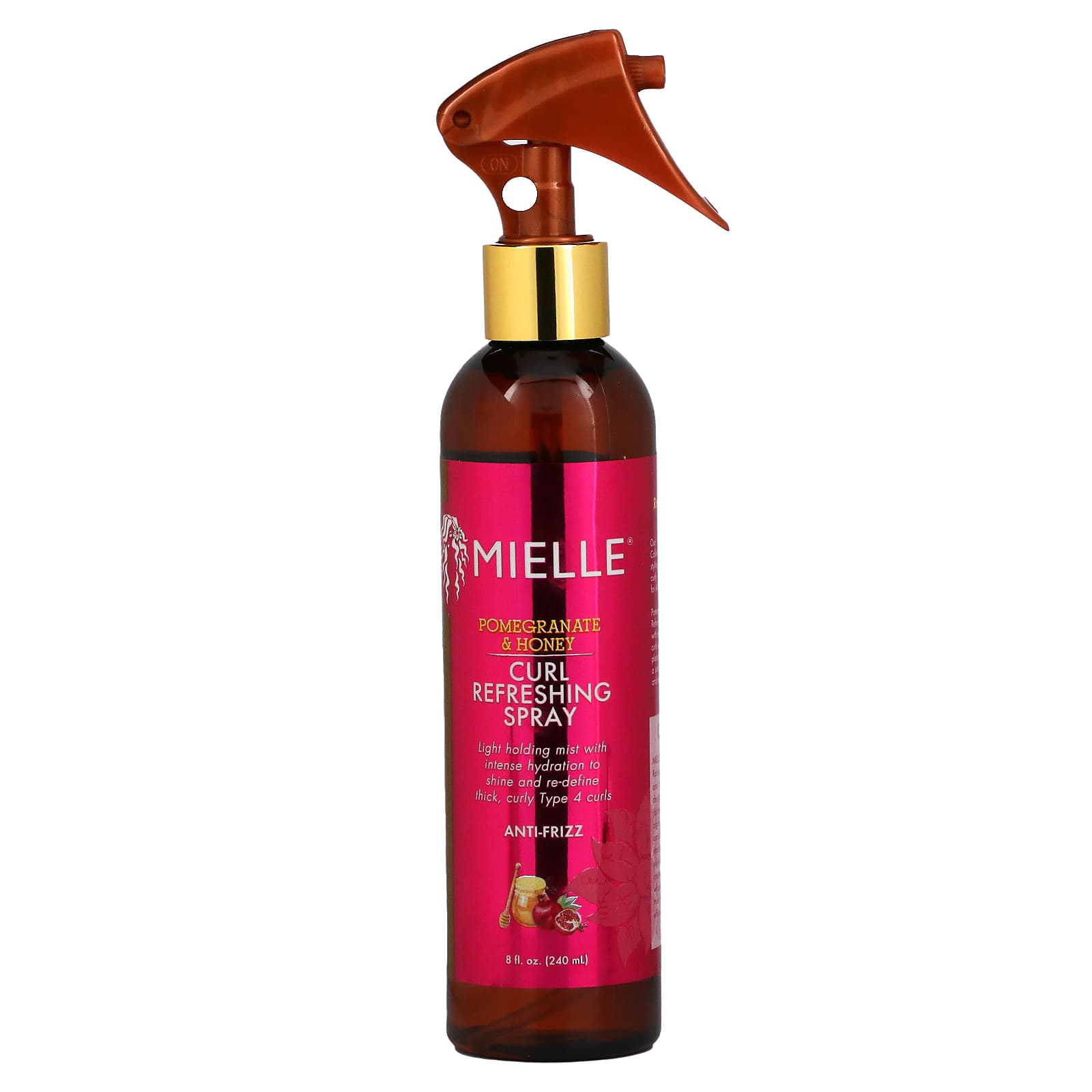 Mielle, Curl Refreshing Spray, Pomegranate & Honey (240 ml)
