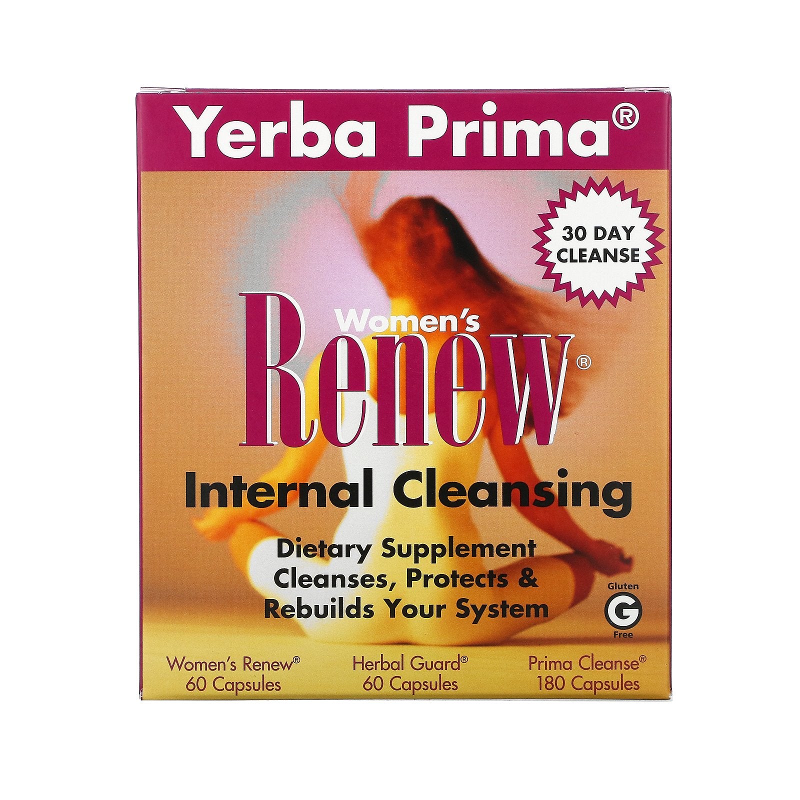 Yerba Prima, Women'S Renew Internal Cleansing, 3 Part Program