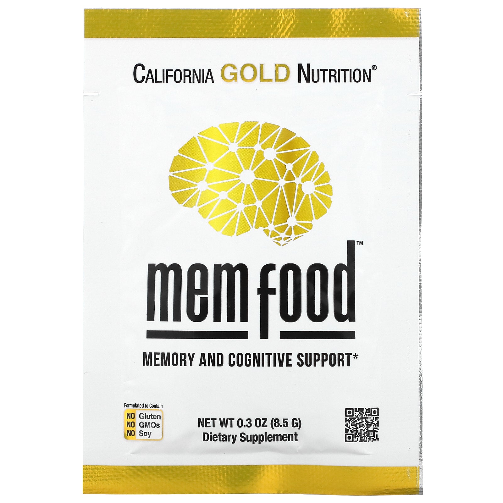 California Gold Nutrition, MEM Food, Memory & Cognitive Support, Individual Packet