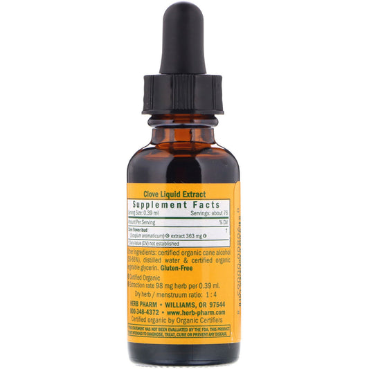 Herb Pharm, Clove, Syzygium Aromaticum, (30 ml)
