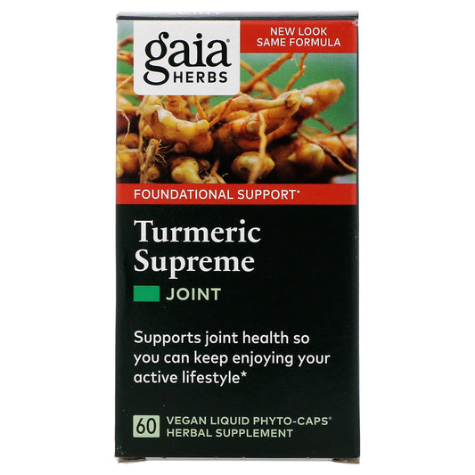 Gaia Herbs, Turmeric Supreme, Joint Vegan Liquid Phyto-Caps