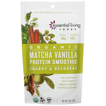 Essential Living Foods, Organic Matcha Vanilla Protein Smoothie