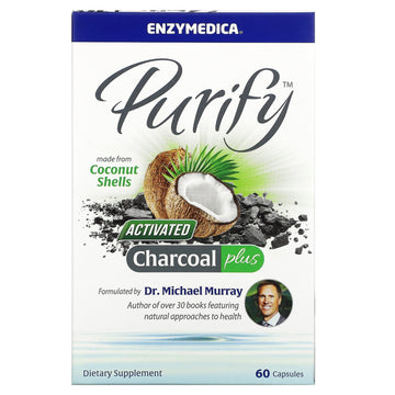 Enzymedica, Purify, Activated Charcoal Plus Capsules
