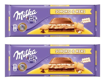 Milka Schoko and Keks, 300g (Choco & Biscuit) From Germany