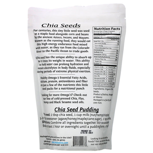 Foods Alive Organic Chia Seeds