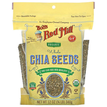 Bob's Red Mill, Organic Whole Chia Seeds, Pack of 2