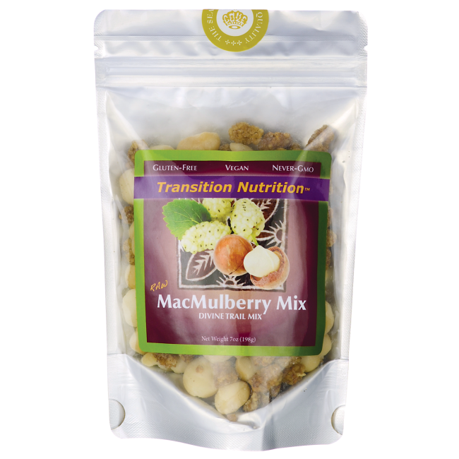 Transition Nutrition Raw Macmulberry Mix  Pkg