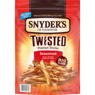 Snyder's of Hanover Pretzels, Seasoned Twisted Pretzel Sticks