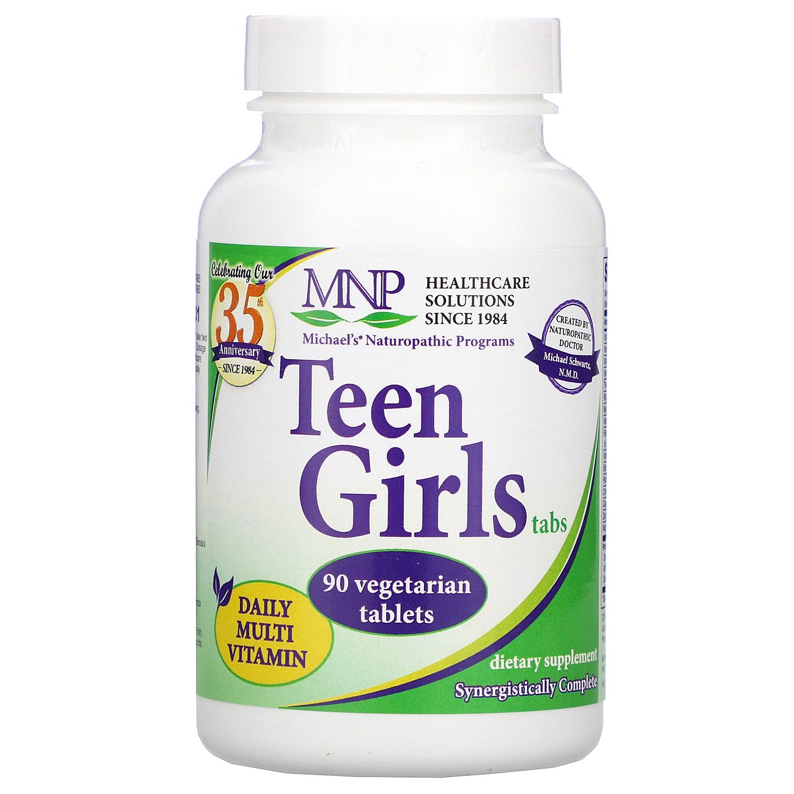 Michael'S Naturopathic, Teen Girls Tabs, Daily Multi Vitamin, Vegetarian Tablets