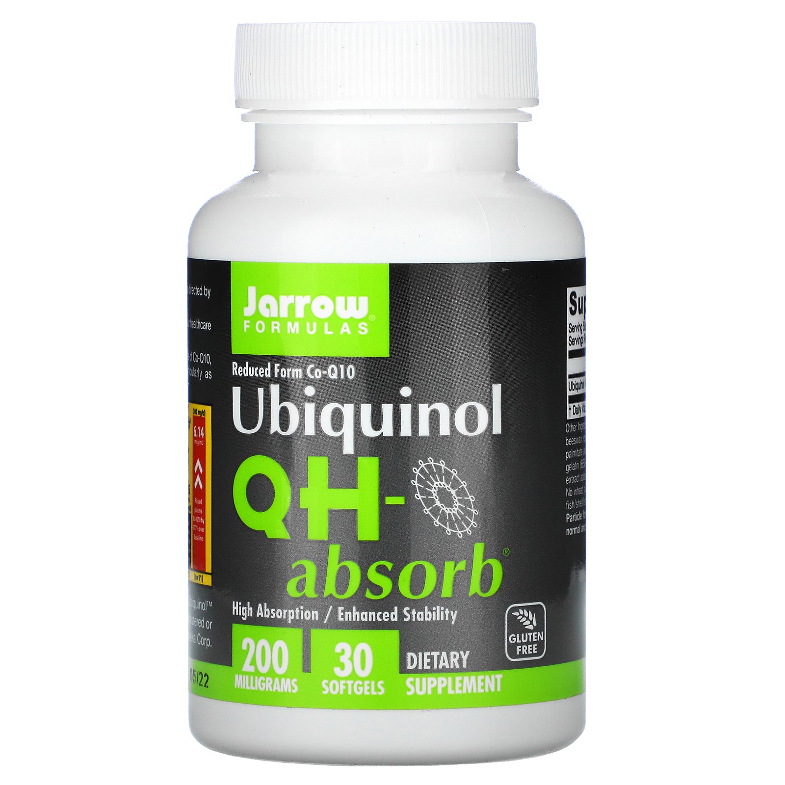 Jarrow Formulas, Ubiquinol, Qh-Absorb, 200 Mg Softgels