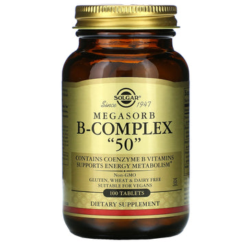 Solgar, Megasorb B-Complex "50", Tablets