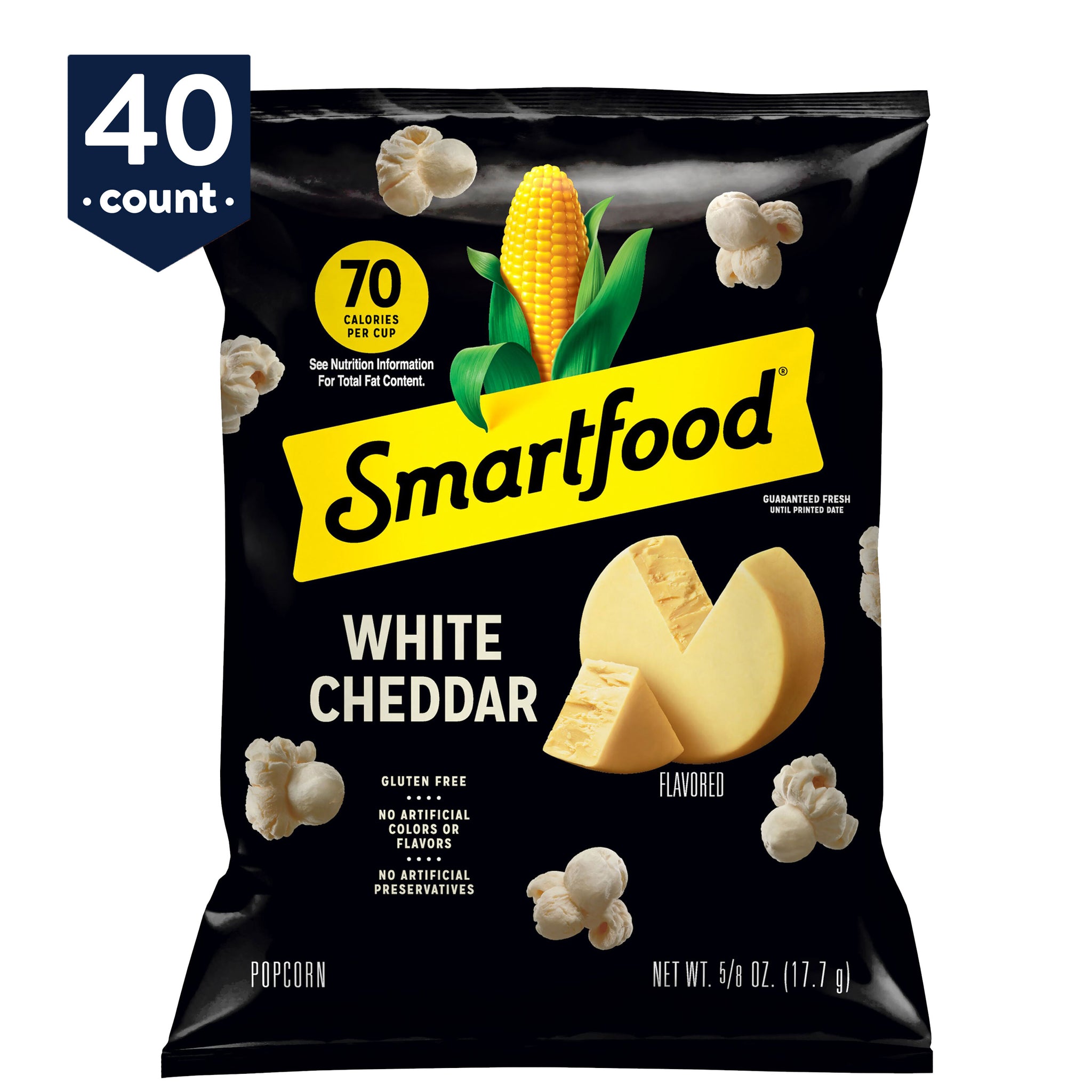 Smartfood White Cheddar Popcorn, 40 Ct (Bags)
