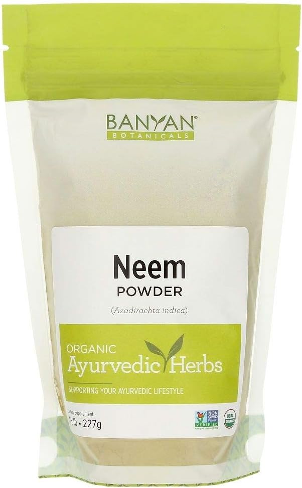 Banyan Botanicals Neem Powder - Organic Azadirachta Indica - Purifying Ayurvedic Herb for Healthy Skin & Blood* ? 1/2 lb