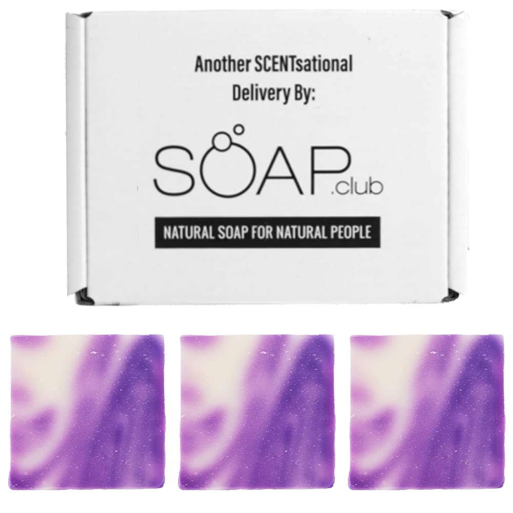Lavender Soap Gift Set for Women - Handmade Bath Soaps Box - Vegan Soap Gift Set for Face and Body - Each Bath Soap Gift Set Bar Box is an Ideal Present for Mothers Day, Daughters by SOAP CLUB(3 PACK)