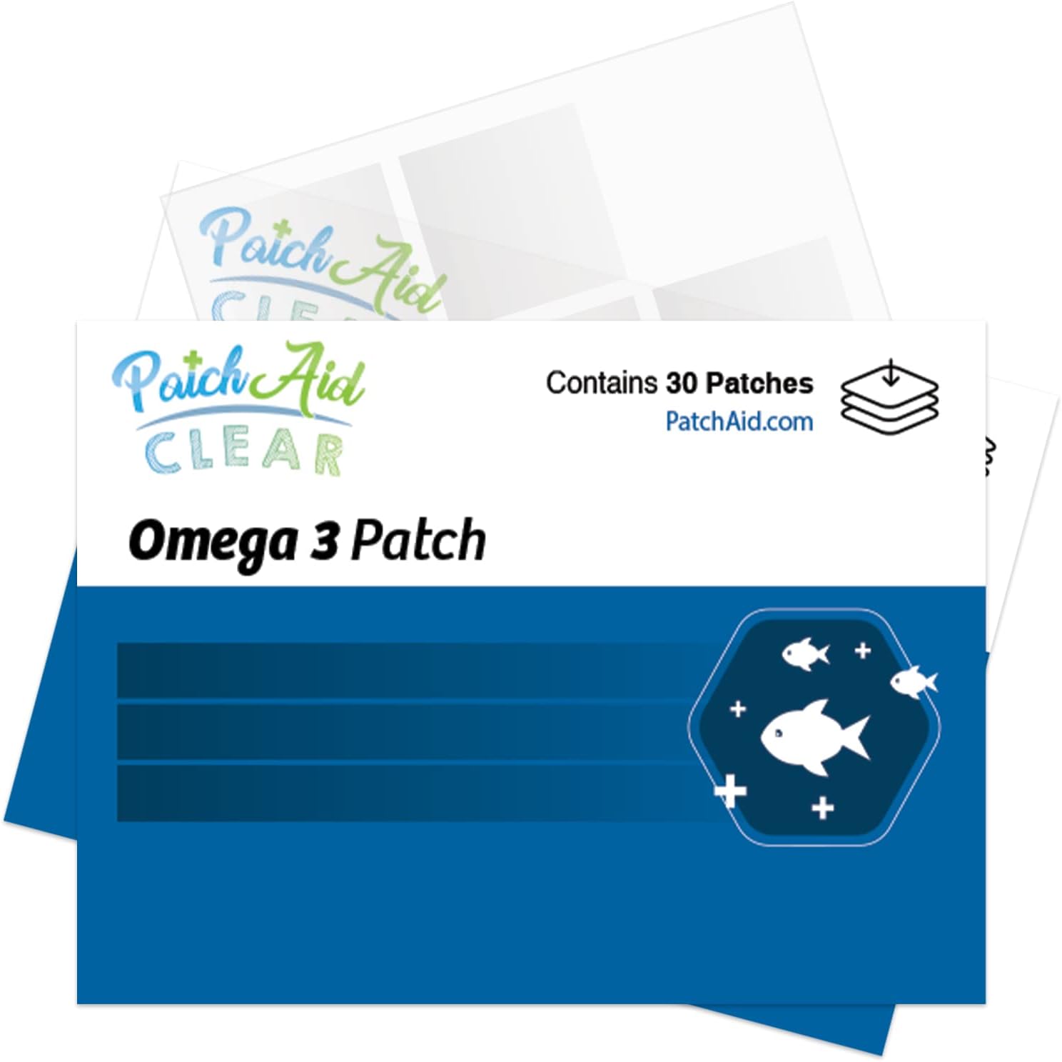  PatchAid Omega-3 Topical Patch (30-Day Supply) (Clear) : He