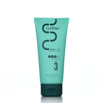 CurlMix Moisturizer for Curly Hair - Travel Size Sample 3.4  - Castor Oil Softens & Hydrates Hair - Heavy Hold