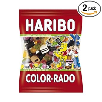Haribo Color-rado 2 Bags (Each 200g) : Gummy Candy : Grocery