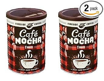Fireside Coffee Cafe Mocha Instant Flavored Coffee Canister - S'Mores (Pack of 2)