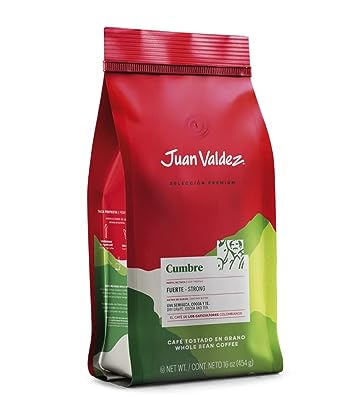 Juan Valdez Coffee Strong Cumbre Whole Bean Colombian Coffee