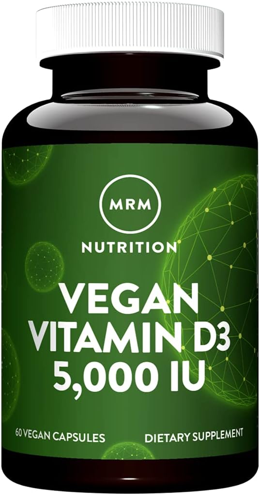 MRM Nuturition Vegan Vitamin D3 5,000 IU | Bone + Immune Health | Made