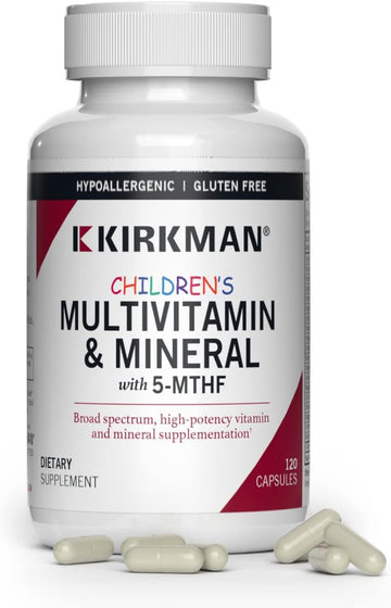 Kirkman - Children's Multivitamin & Mineral - 120 Capsules - With 5-MT