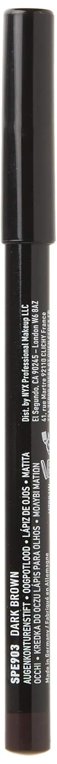 NYX PROFESSIONAL MAKEUP Slim Eye Pencil, Eyeliner Pencil - Dark Brown