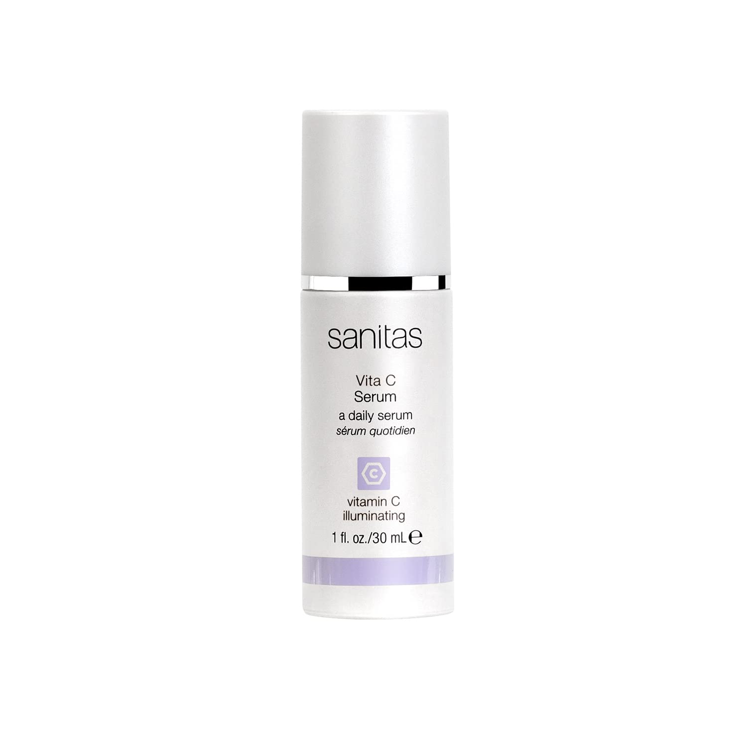 Sanitas Skincare Vita C Serum, Nutrient Rich, Antioxidant Serum, 30% Vitamin C, Vegan Squalane, 1